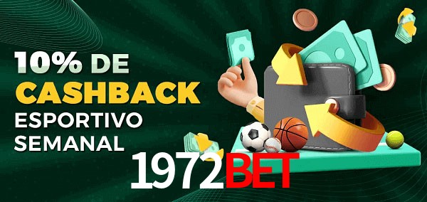 10% de bônus de cashback na 1972bet